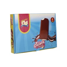 Paleta de helado sabor fresa con cubierta de chocolate CID (4 U)
