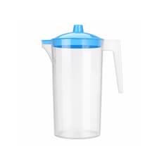 Jarra de plástico transparente con tapa de 1 L Casa y Menaje
