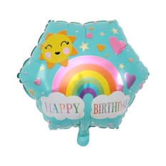 Globo de 18" hexagonal Happy birthday Balloon