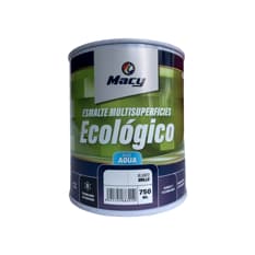 Esmalte multi-superficie ecológico base agua color blanco brillo Macy (750 ml)
