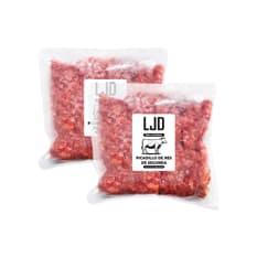 Picadillo de res de segunda LJD (2 x 1 kg / 2.2 lb)