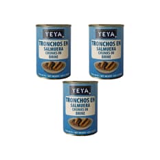 Tronchos en salmuera YEYA (3 X 425 g / 15 oz)