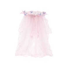 Velo rosado para niña Tiara