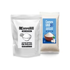 Combo Campo Vivo de: Leche entera en polvo +  Azúcar blanca refinada