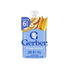 Alimento para lactantes sabor frutas mixtas Gerber (110 g / 3.88 oz)