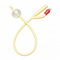 Catéter de Foley 2 vías de látex con recubrimiento elastomérico de silicona 18 Fr 10 ml Medline