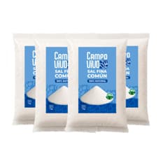 Sal fina común Campo Vivo (4 x 1 kg / 2.2 lb)