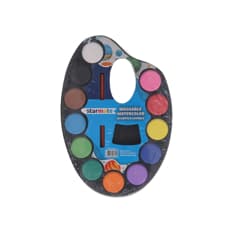 Paleta de 12 acuarelas + pincel Starmate