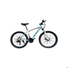 Bicicleta deportiva color azul y blanco New Speed MTB-03