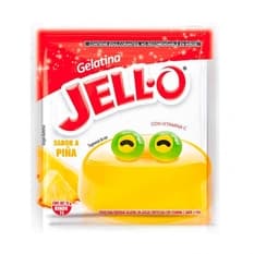 Gelatina sin azúcar fortificada con vitamina C sabor a piña Jell-O (25 g)