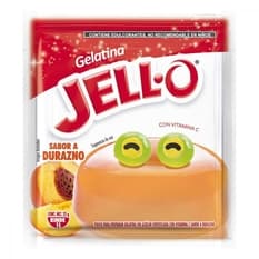 Gelatina sin azúcar fortificada con Vit C sabor durazno Jell-O (25 g)