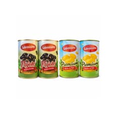 Combo Frijoles negros cocidos Sabrosísimo (2 x 400 g / 14.11 oz) + Dados de papa enlatado Sabrosísimo (2 x 425 g / 14.99 oz)