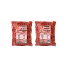 Carne troceada de res de primera PDL LMC (2 x 1.5 kg / 3.3 lb)