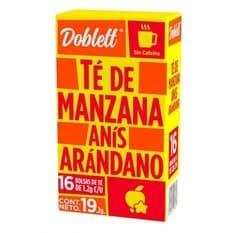 Té de manzana anís árandano sin cafeína Doblett (19.2 g)