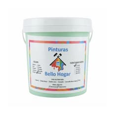 Pintura vinílica interior y exterior color verde Bello Hogar (4 L)