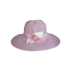 Sombrero playero tipo pamela para mujer color rosado Ray (38 cm)