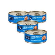 Atún desmenuzado en aceite YEYA (4 x 170 g / 6 oz)