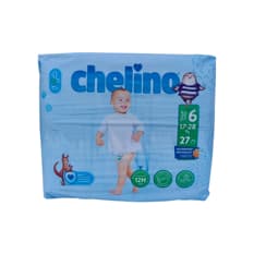 Pañales desechables para bebé Talla 6 de 17-28 kg Chelino (27 U)