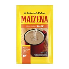 Fécula de maiz para preparar atole fortificado sabor nuez Maizena (47 g / 1.65 oz)