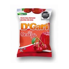 Polvo para prepara gelatina con agua - sabor cereza D'Gari (120 g / 4.23 oz)