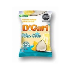 Gelatina de sabor piña coco D'Gari (120 g / 4.23 oz)