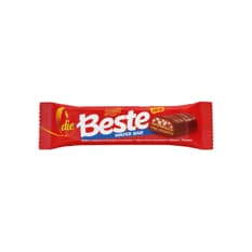 Oblea recubierta de chocolate con crema de avellana y relleno de crema de cacao con maní Die Beste (55 g)