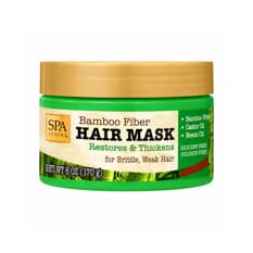 Mascarilla para el cabello de fibras de bambú, aceite de ricino y aceite de neem Spa Luxury (170 g / 6 oz)