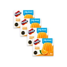 Gelatina de naranja Fresko (4 x 85 g / 3 oz)