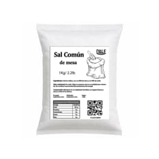 Sal común de mesa Dale (1 kg / 2.2 lb)