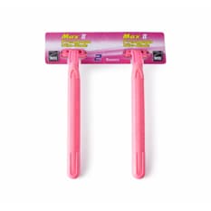 Cuchillas de afeitar rosadas Max II (2 U)