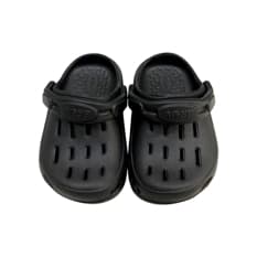 Chancletas negras para niños tipo zueco Brov (Talla 16-17)