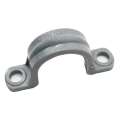 Abrazadera de 2 orificios de 1” PVC Malu