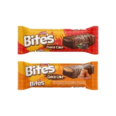 Barritas de chocolate Bite's Vanelli rellenas de crema de chocolate y caramelo con cobertura de chocolate