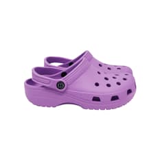 Chancletas moradas tipo zueco Elizabeth Dunn (Talla 37 - 38)