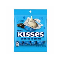 Bombones de chocolate blanco con galletas Hershey's Kisses (62 g / 2.2 oz)