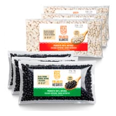 Combo de granos #18: Frijoles negros + Frijoles blancos Cosecha Real