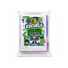 Cuadernos escolares rayados diseños masculinos Beifa (3 U)