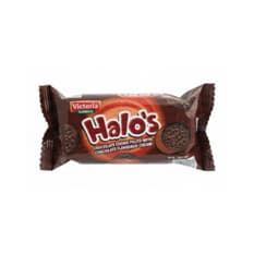 Galletas de chocolate rellenas con crema sabor chocolate Victoria Garden Halo’s (30 g / 1.05 oz)