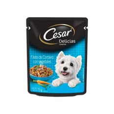 Alimento para perro filete de cordero con vegetales Delicias Caseras Cesar (75 g / 2.65 oz)