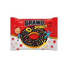 Pastel con salsa cubierto de cacao cremoso y gránulos Brawo (40 g / 1.41 oz)