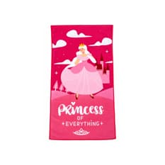 Toalla rosada de princesa 70 cm x 140 cm Colibrí