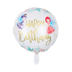 Globo con cartel de Happy birthday y diseño con hadas Ballon (18 pulgadas)