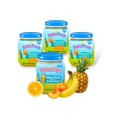 Compota de frutas mixtos Baby Fruit (4 x 113 g / 4 oz)
