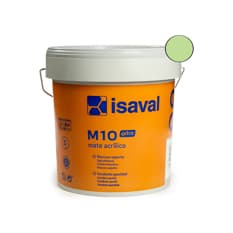 Pintura acrilica interior y exterior color verde cálido M - 10 Isaval (5 Kg / 11 lb)