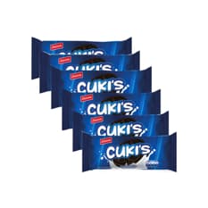 Galletas tipo sándwich de cacao con relleno sabor vainilla Cuki´s Delizola (6 x 36 g / 1.27 oz)