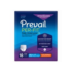 Pañales desechables para adultos talla L tipo pants Prevail (18 U)