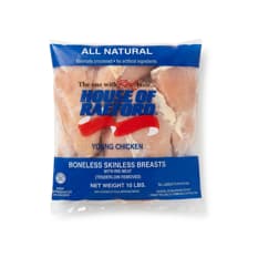 Pechugas de pollo deshuesadas y sin piel House of Raeford (4.54 kg / 10 lb)