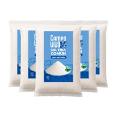 Sal fina común Campo Vivo (5 x 1 kg / 2.2 lb)