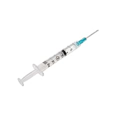 Jeringa Medica Luer-Lok 3 ml con aguja 23G x 1’‘ BD Plastipak