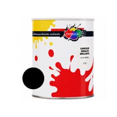 Pintura esmalte interior y exterior color negro Campilux Tropical (750 ml)